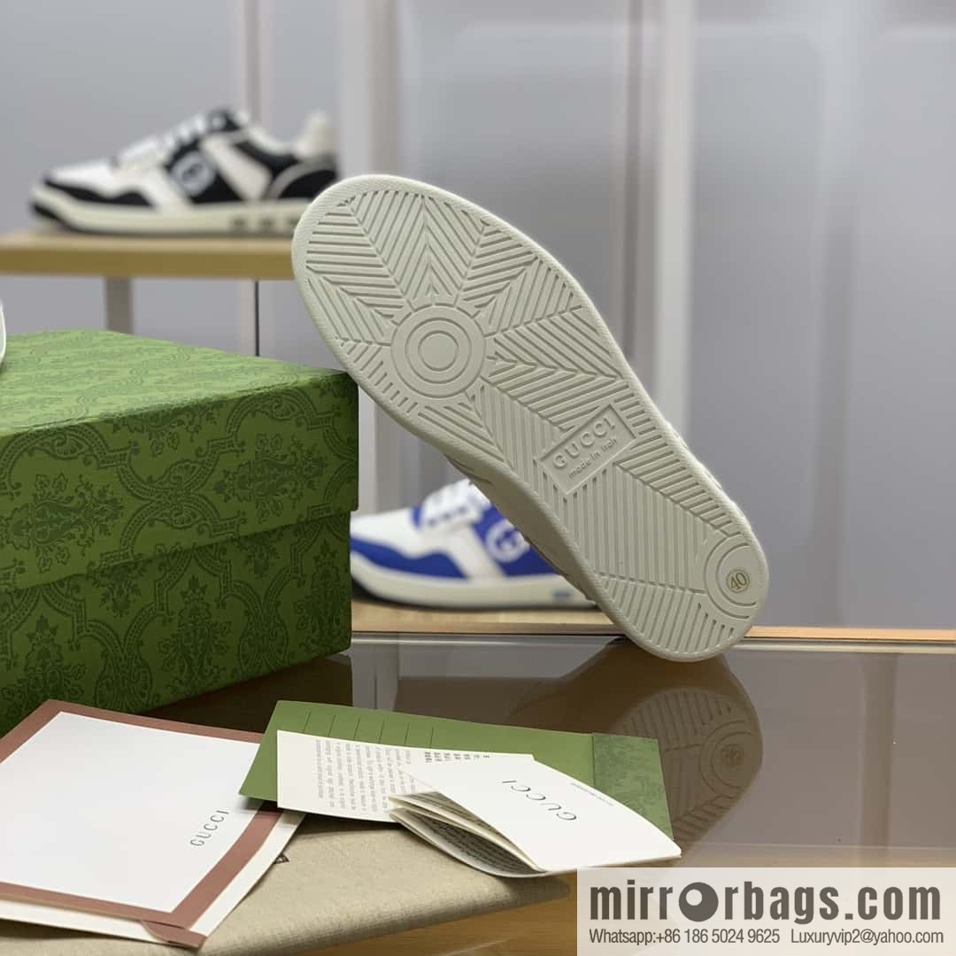 GUCCI side decoration classic double G men's casual shoes