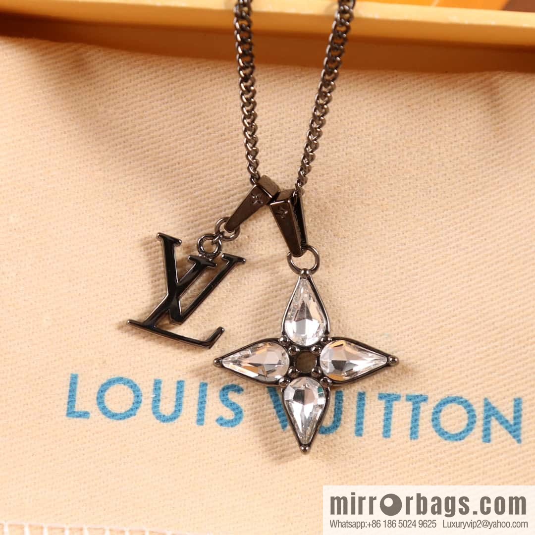 Louis Vuitton LV FLOWER CUT Flower Letter Necklace
