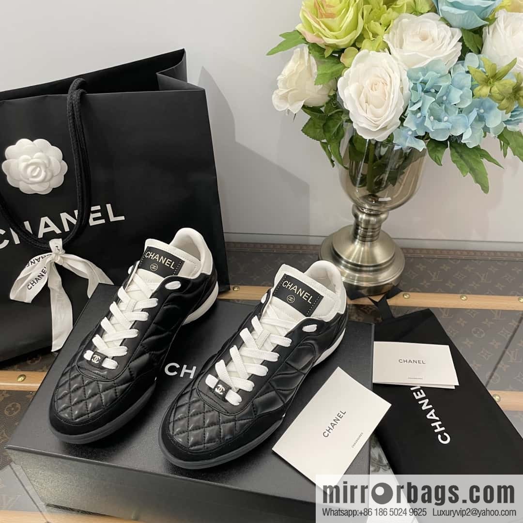 Chanel Chanel Xiaoxiang Spring and summer rhombus football shoes
