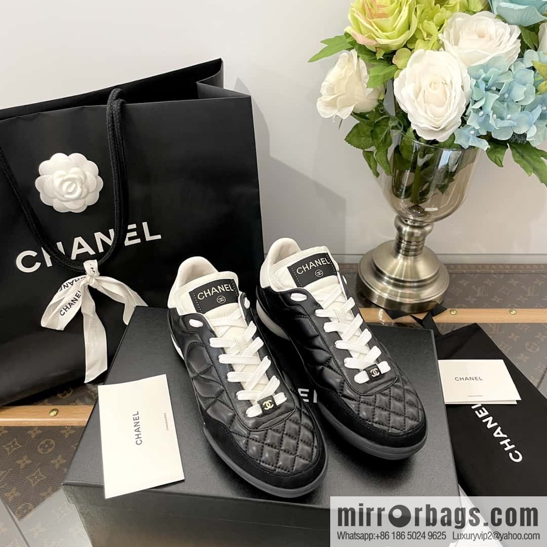 Chanel Chanel Xiaoxiang Spring and summer rhombus football shoes