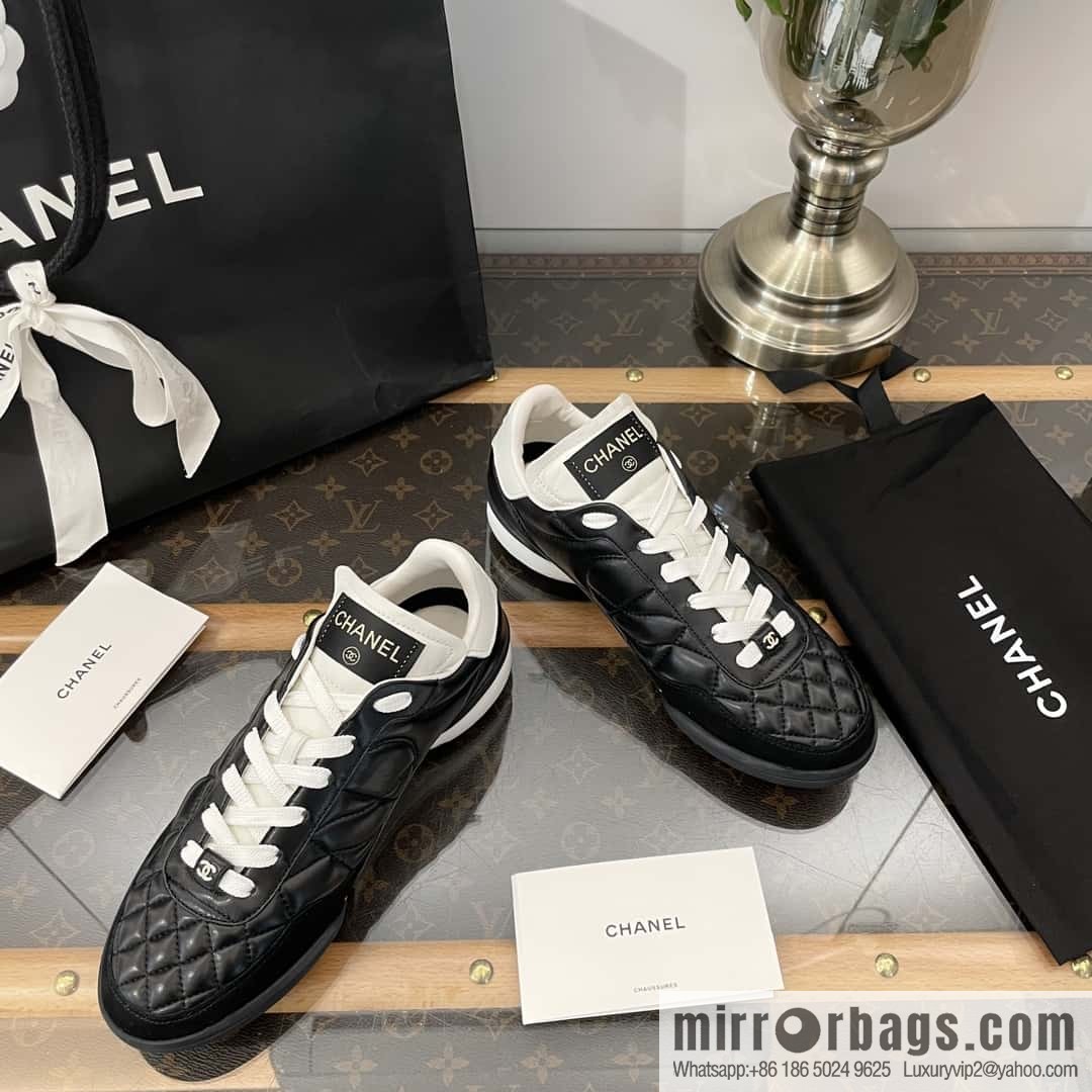 Chanel Chanel Xiaoxiang Spring and summer rhombus football shoes