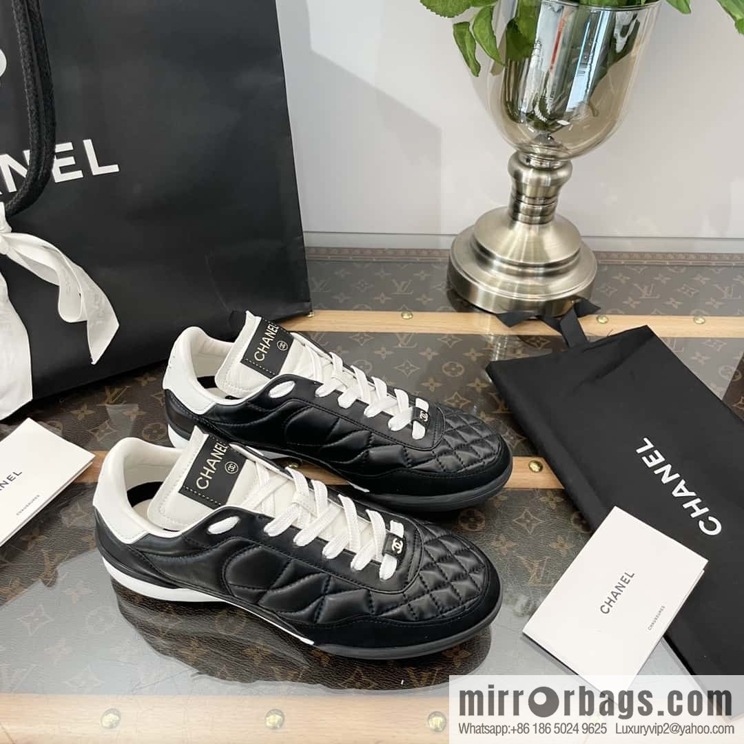 Chanel Chanel Xiaoxiang Spring and summer rhombus football shoes