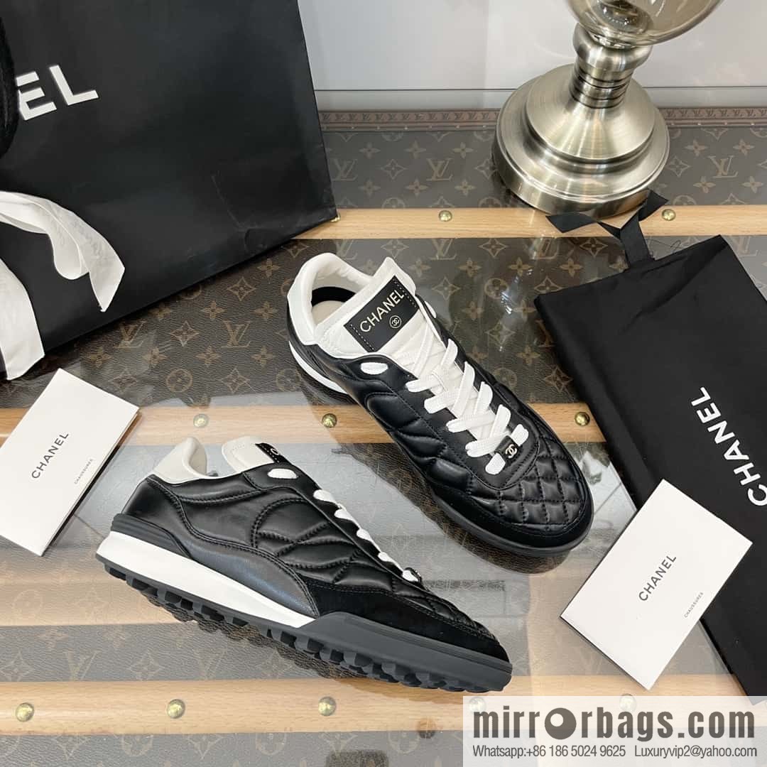 Chanel Chanel Xiaoxiang Spring and summer rhombus football shoes