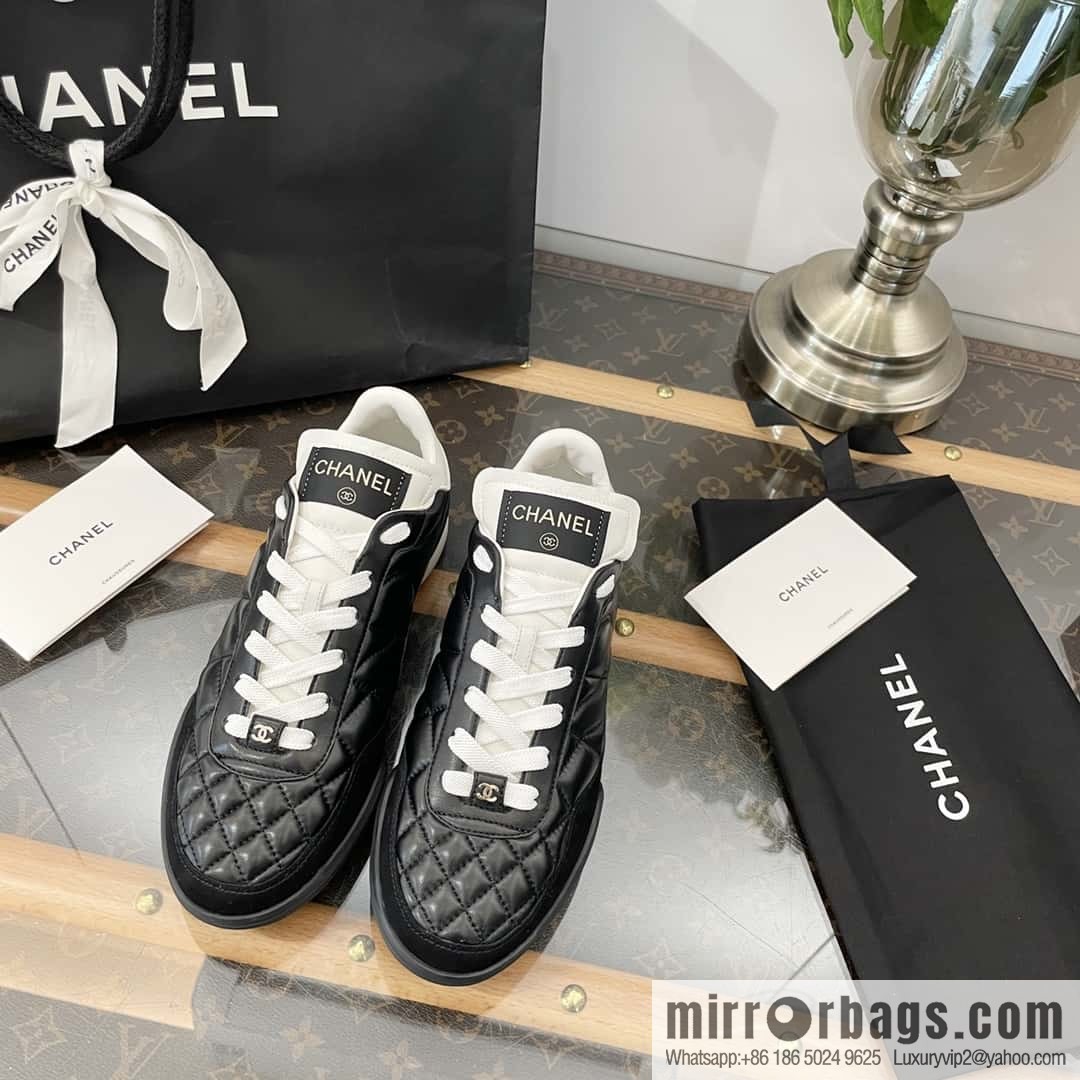 Chanel Chanel Xiaoxiang Spring and summer rhombus football shoes