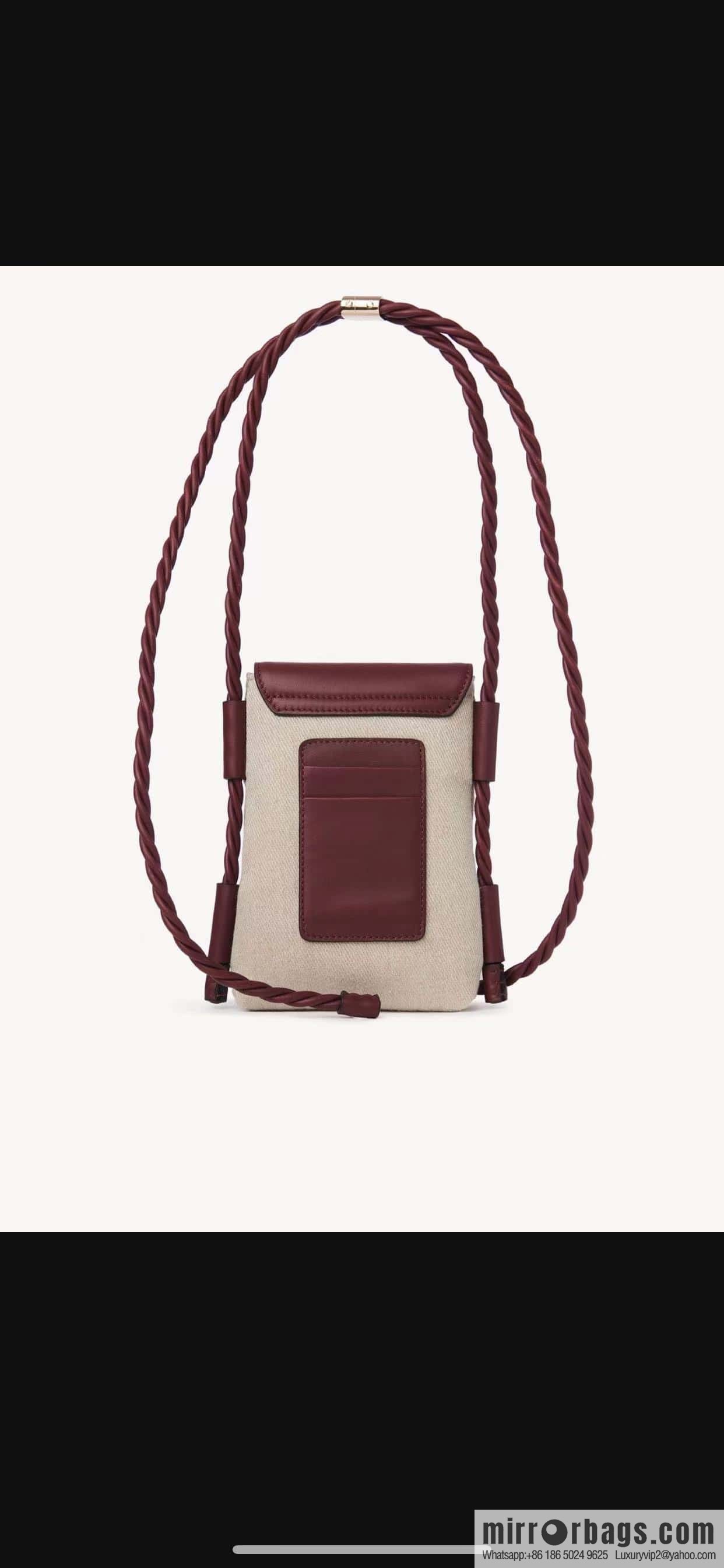 Chloe key X burgundy cloth