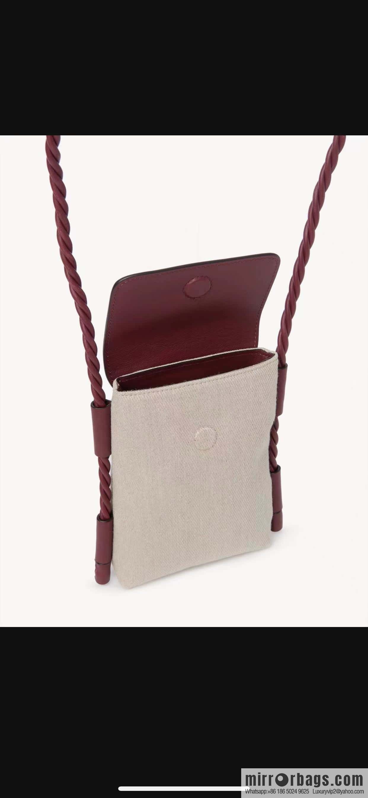 Chloe key X burgundy cloth