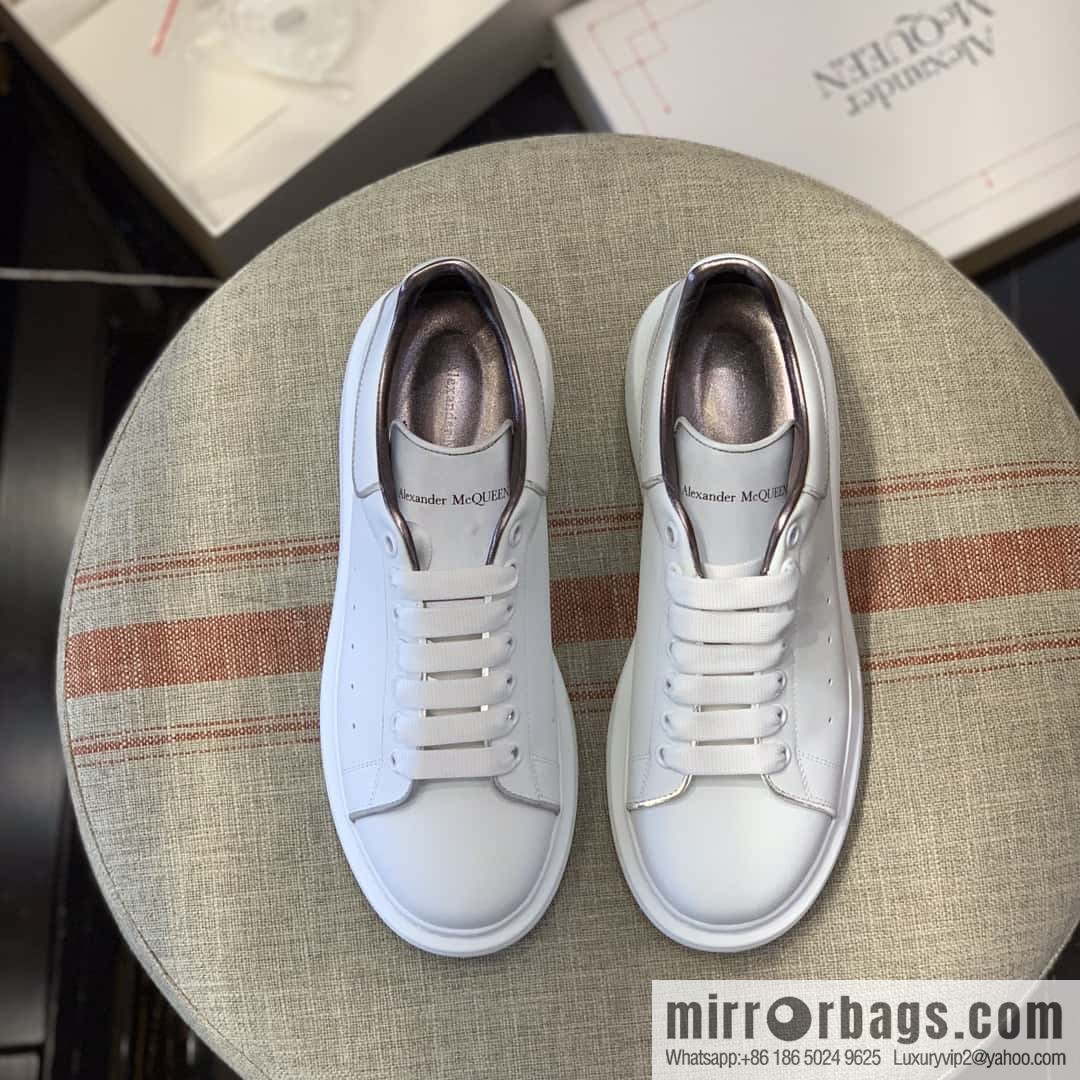 Alexander McQueen White Fluorescent Unisex Sneakers