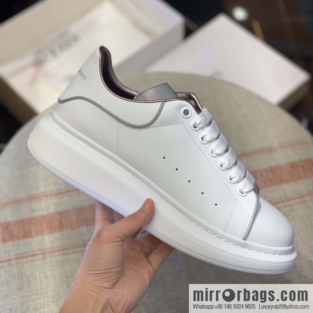 Alexander McQueen White Fluorescent Unisex Sneakers