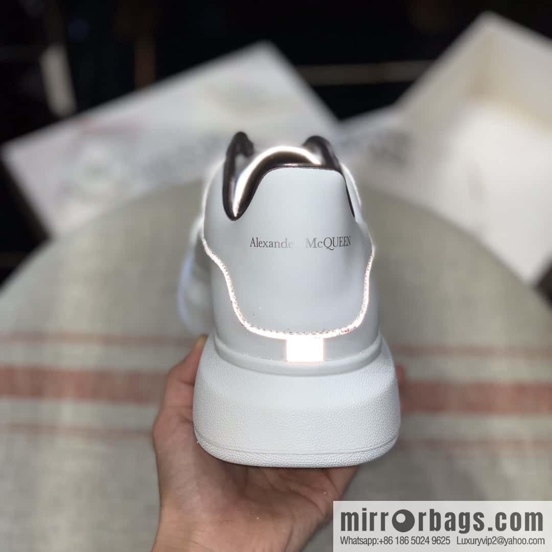 Alexander McQueen White Fluorescent Unisex Sneakers