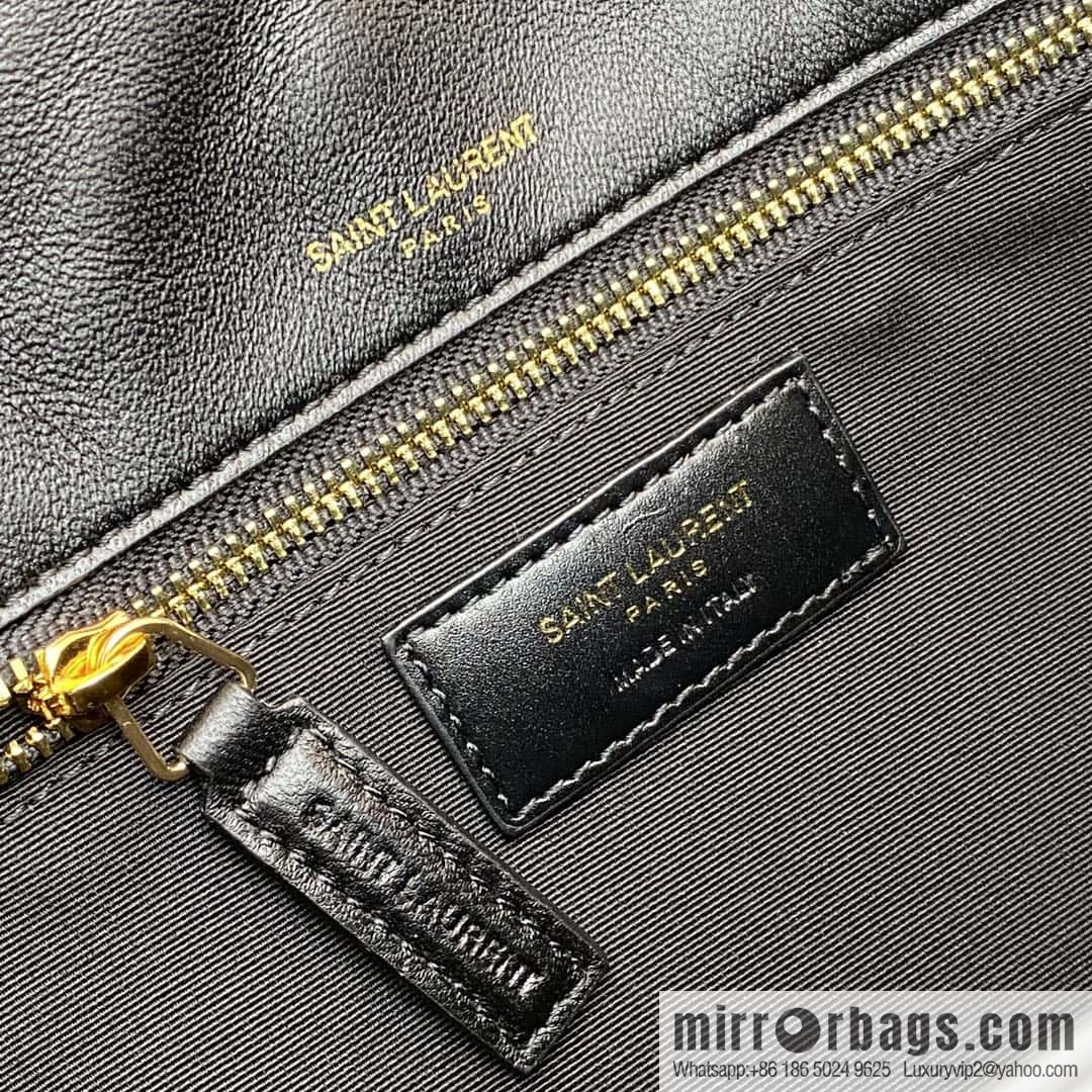 KATE 99 quilted sheepskin handbag black sheepskin/gold Model: 604276