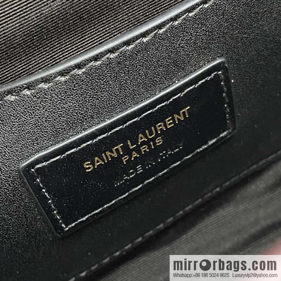 YSL new π¬πππππππ# small 21CM original grain embossed quilted pattern leather envelope bag wine model: 600915 red ball pattern/gold buckle