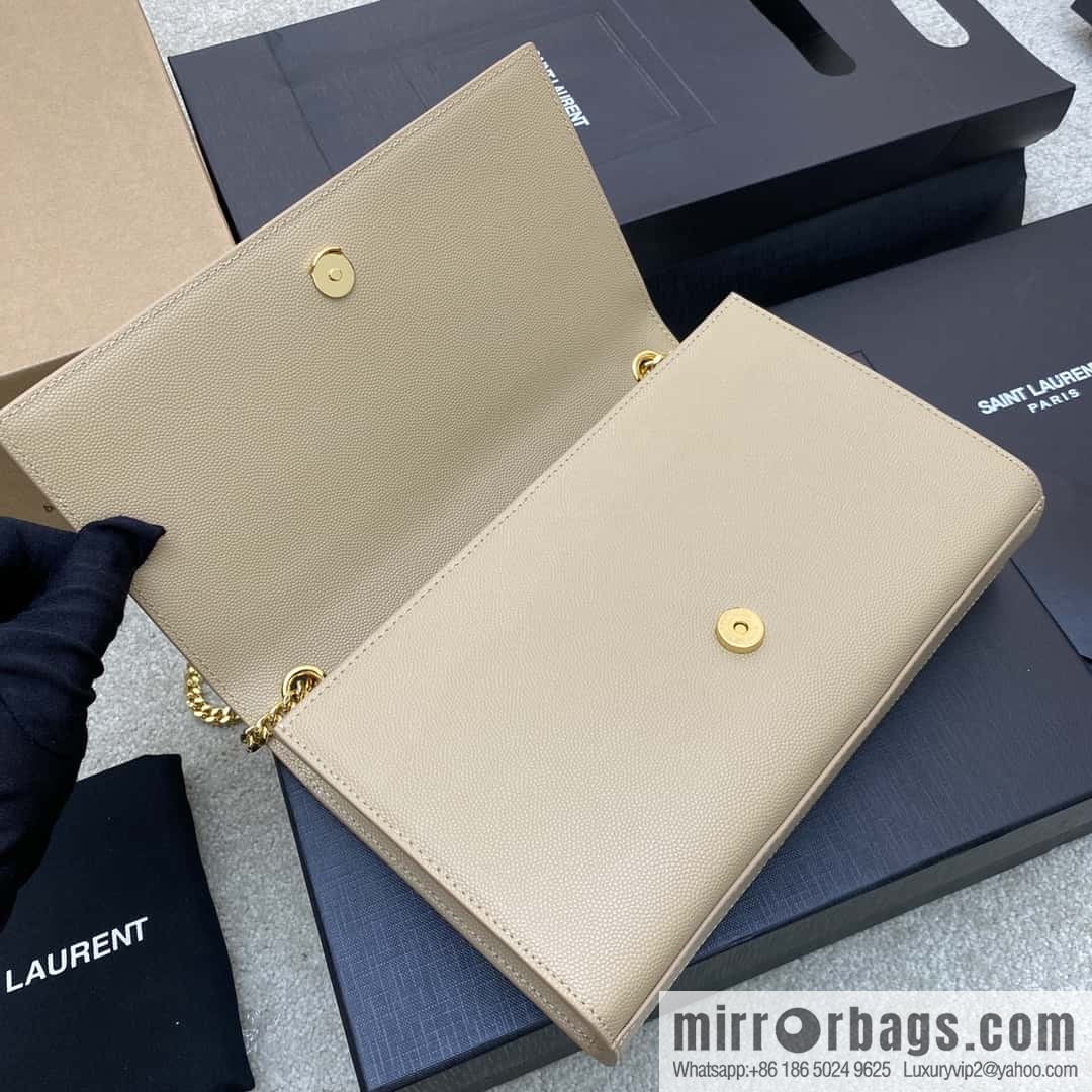 Y's most classic style Kate chain strap crossbody bag apricot ball pattern/gold buckle Model: 354021