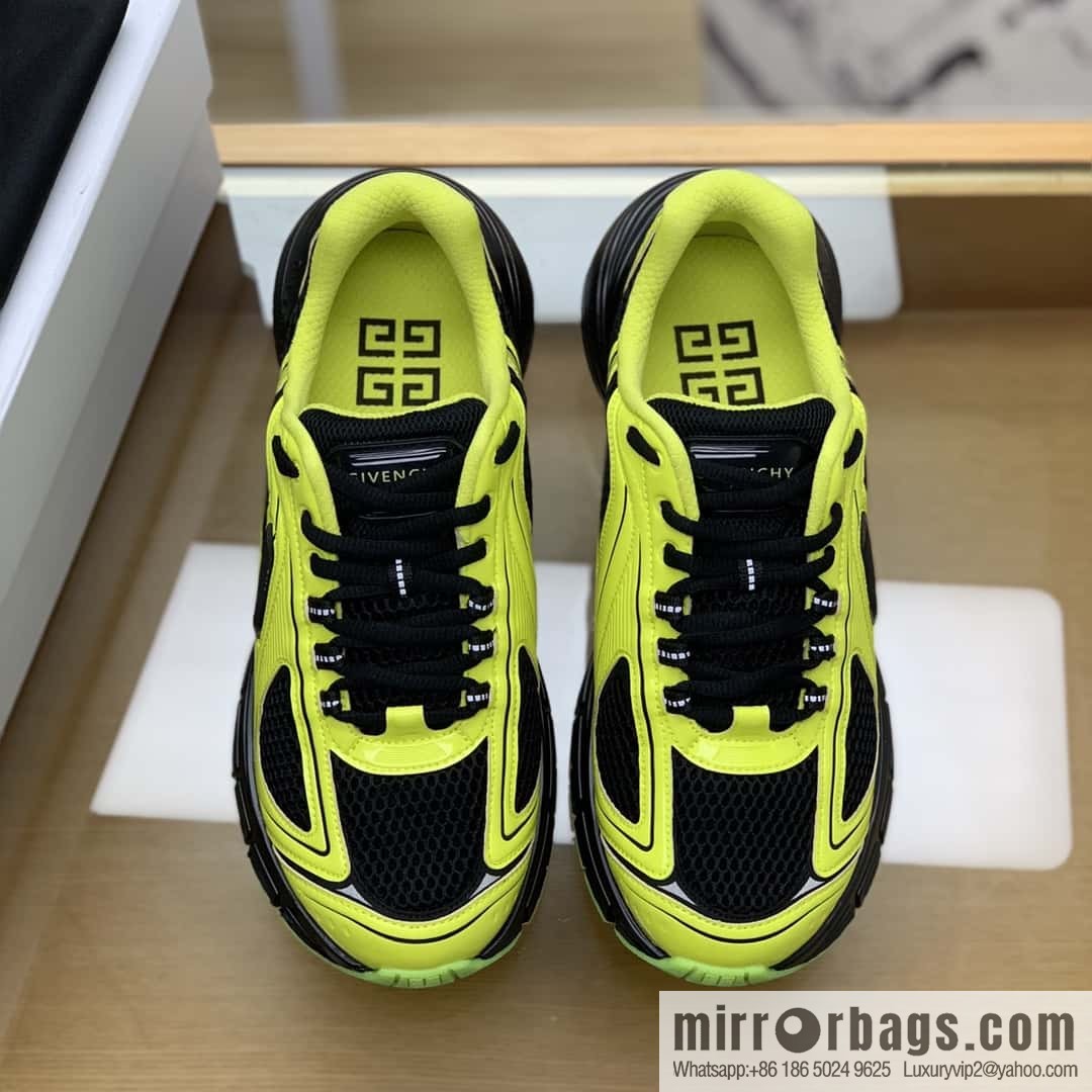 Givenchy, tech-knitted, reflective printed men's lace-up sneakers