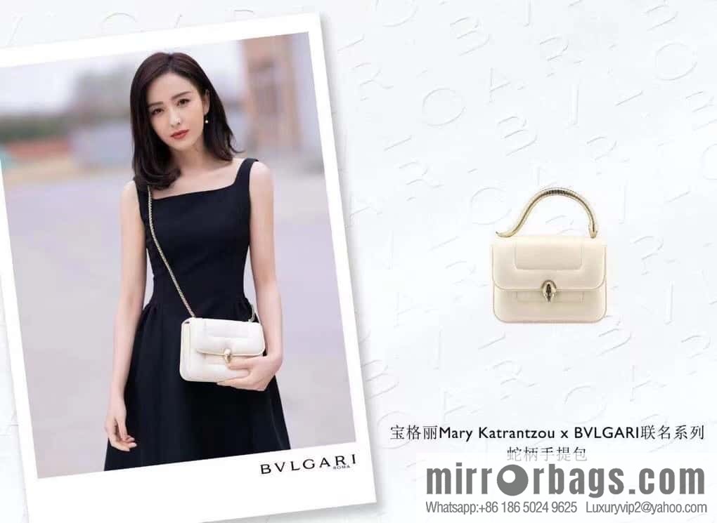 BVLGARI Bulgari small sheepskin snakehead bag Model: 291071