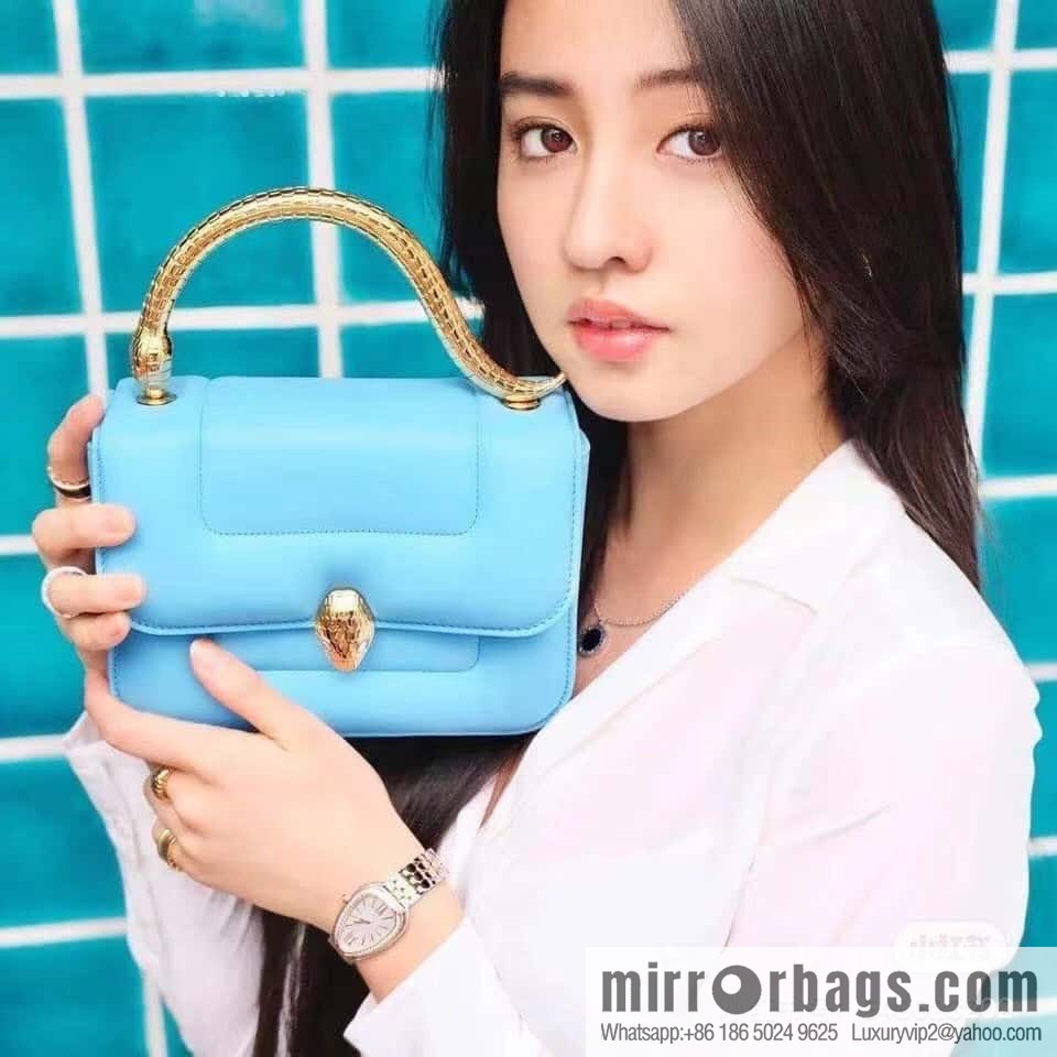 BVLGARI Bulgari small sheepskin snakehead bag Model: 291071