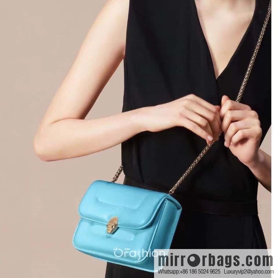 BVLGARI Bulgari small sheepskin snakehead bag Model: 291071