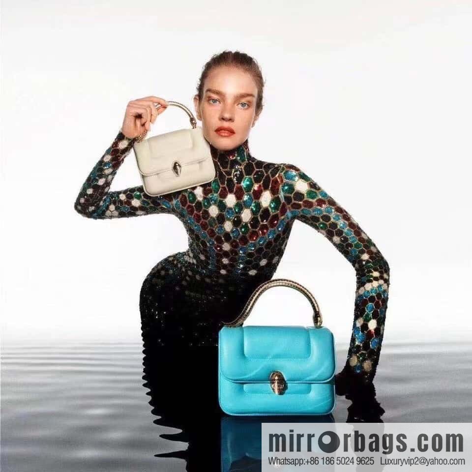 BVLGARI Bulgari small sheepskin snakehead bag Model: 291071