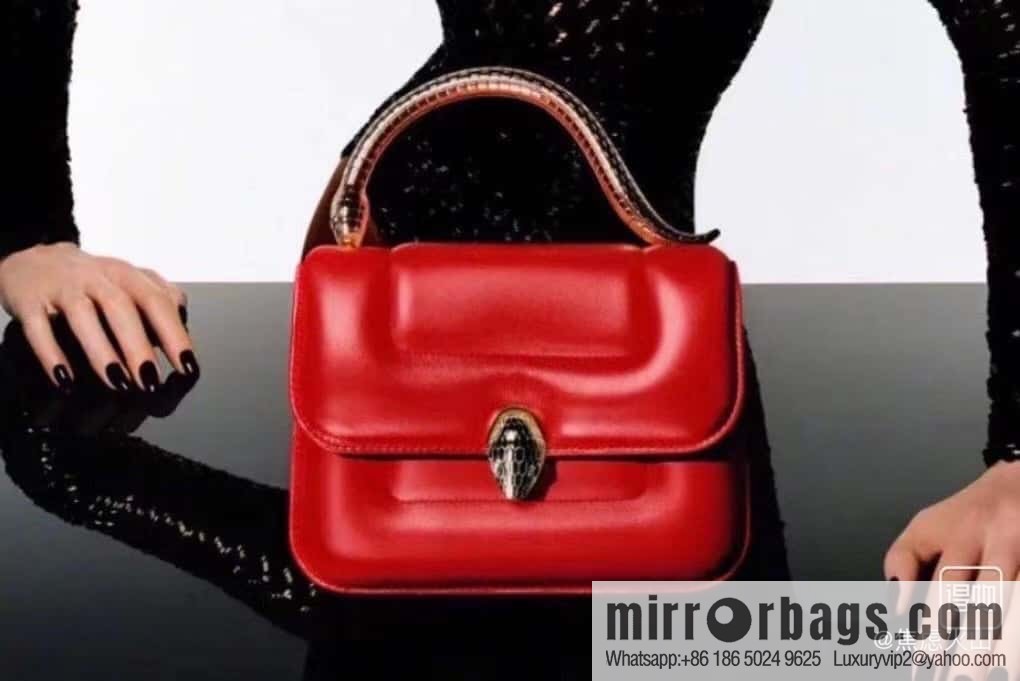 BVLGARI Bulgari small sheepskin snakehead bag Model: 291071