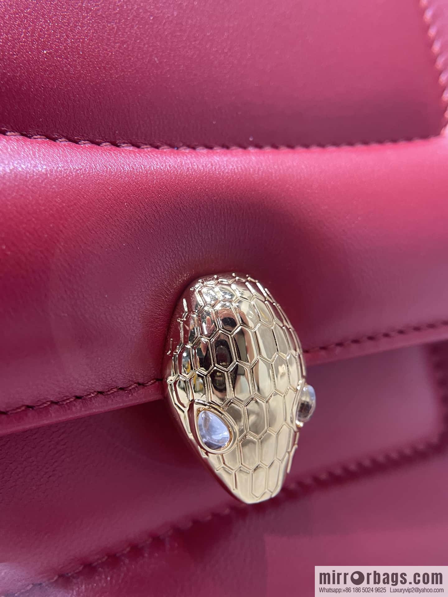 BVLGARI Bulgari small sheepskin snakehead bag Model: 291071