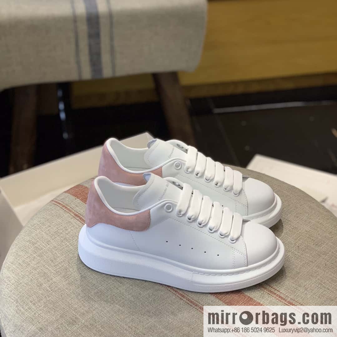 Alexander McQueen, pink fleece tail, women's sneakers