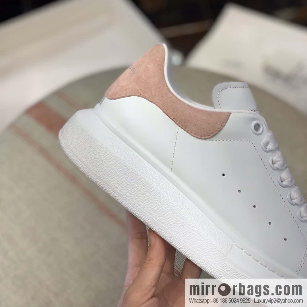 Alexander McQueen, pink fleece tail, women's sneakers