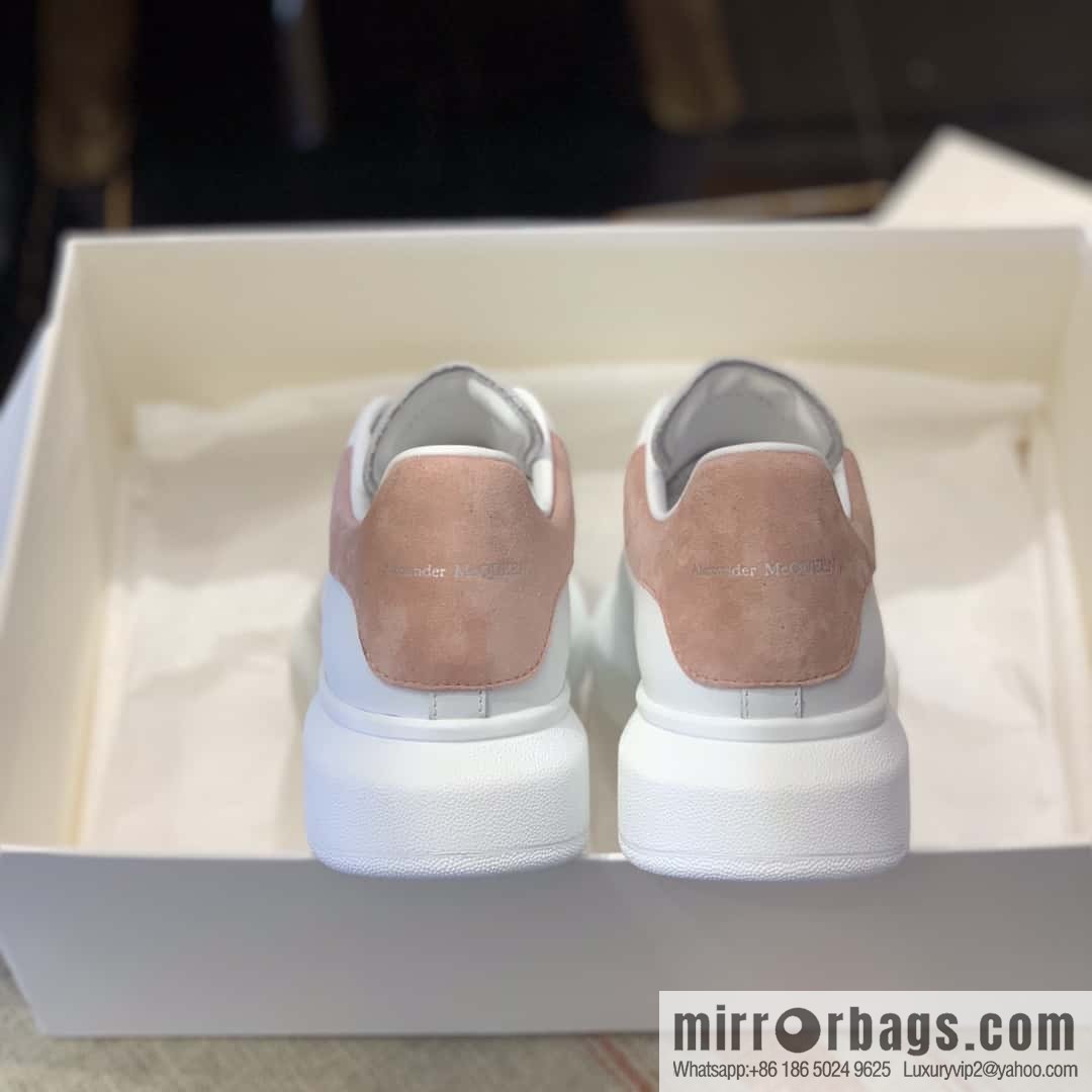 Alexander McQueen, pink fleece tail, women's sneakers
