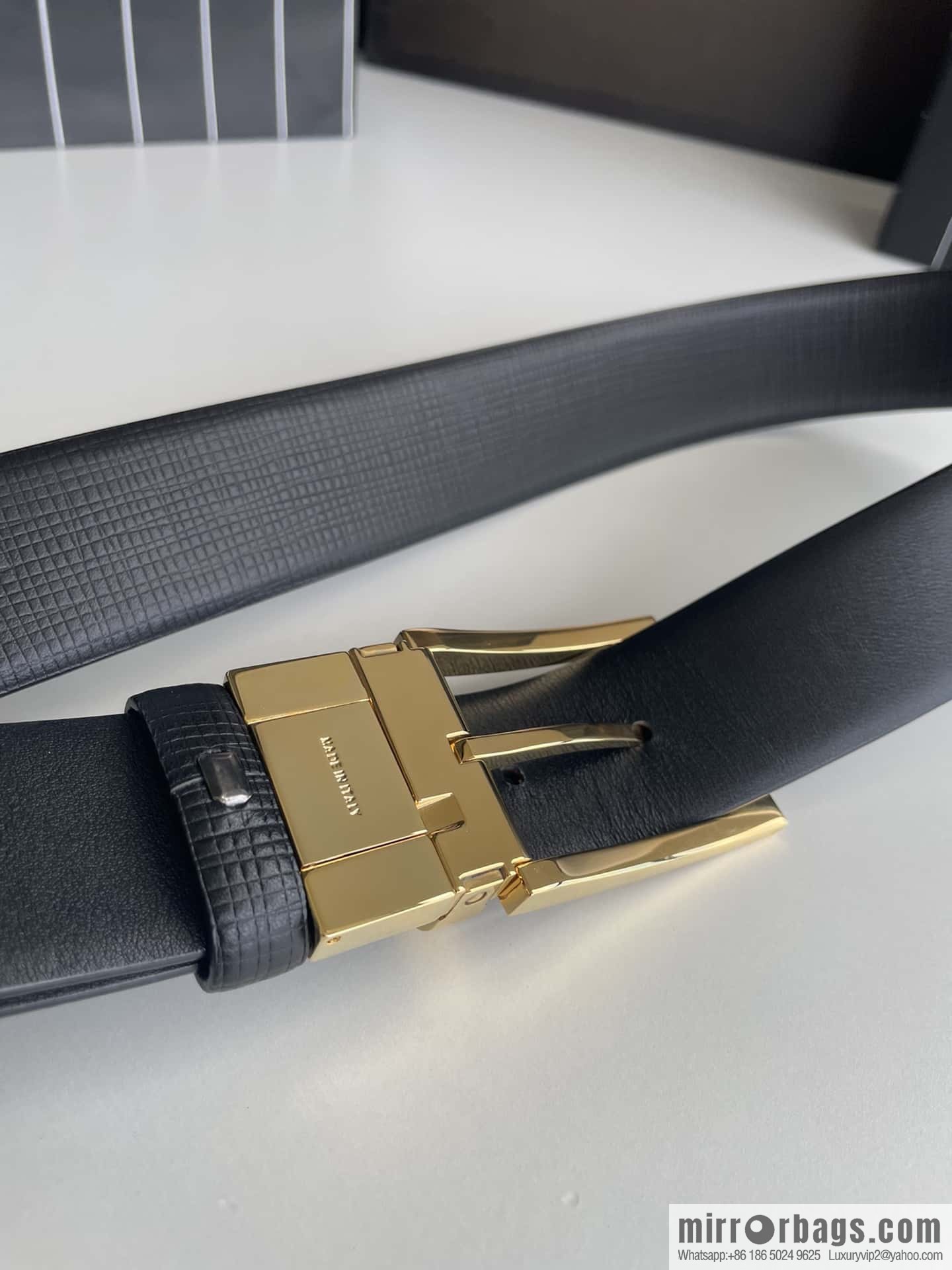 Ermengildo. Zein Zegna men's business leisure rotating pin buckle imported first layer cowhide belt 3.5cm