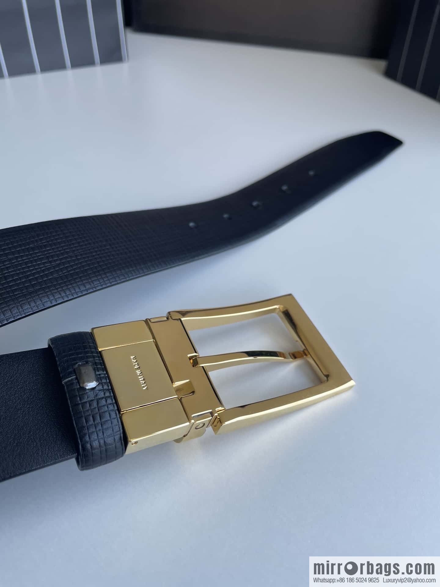 Ermengildo. Zein Zegna men's business leisure rotating pin buckle imported first layer cowhide belt 3.5cm