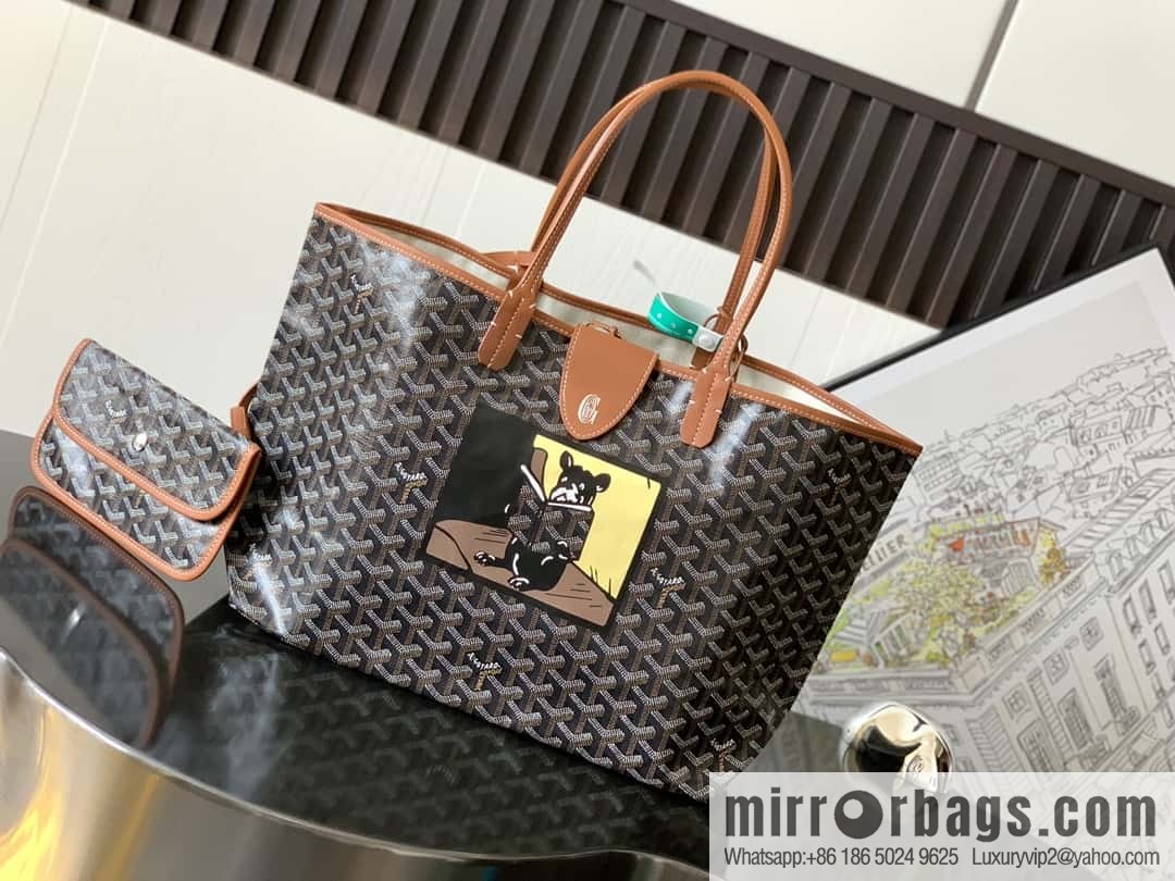 Goyard Goya Saint Louis Small Shopping Bag (French Dou silk screen printing) 020146B · M
