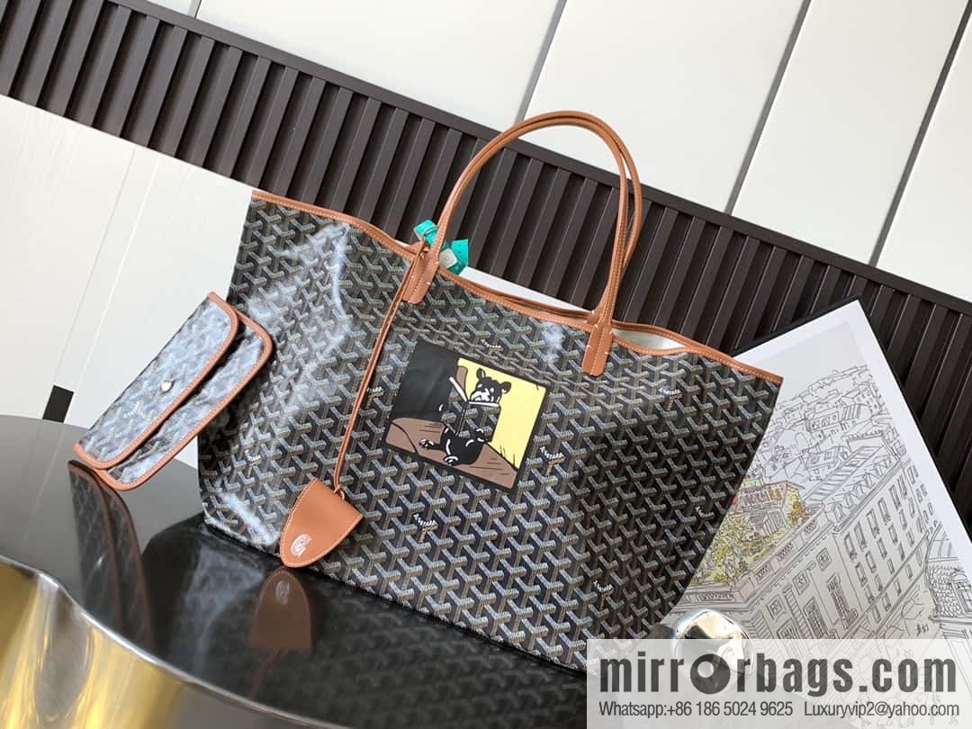 Goyard Goya Saint Louis Large Shopping Bag (French Dou Silk Printing) 020146B · L