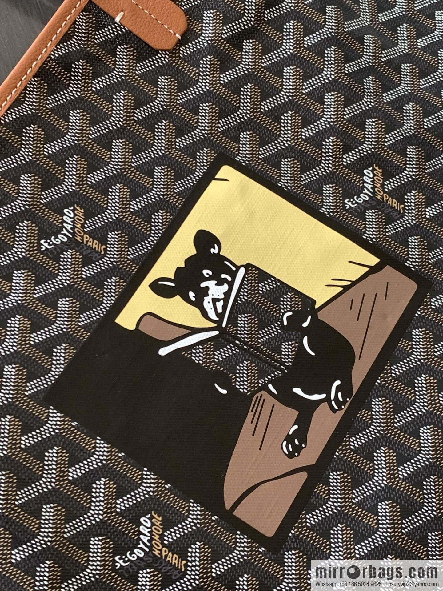 Goyard Goya Saint Louis Large Shopping Bag (French Dou Silk Printing) 020146B · L