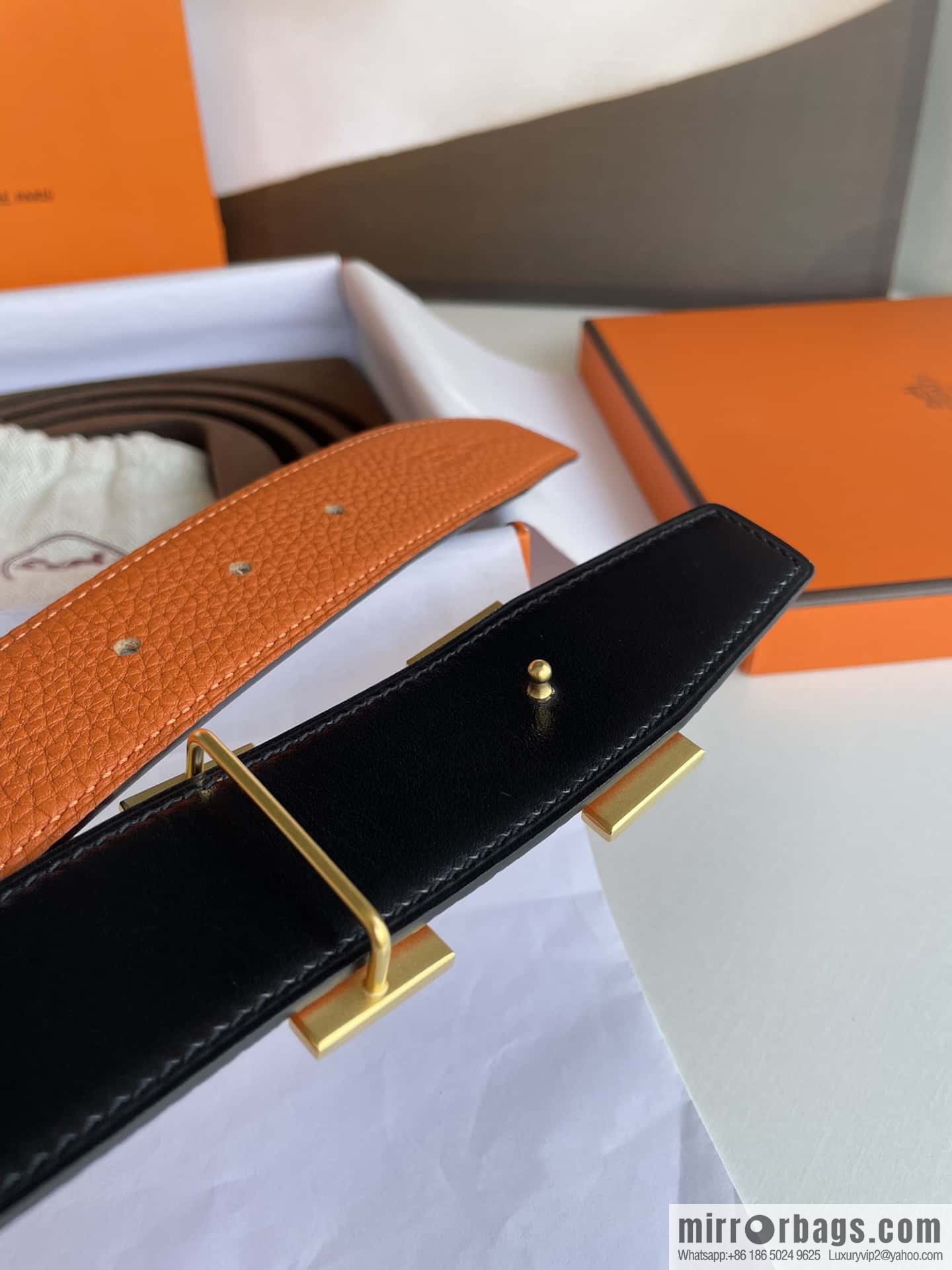 Hermes Hermes H Replica Luxury Handbag Original Leather Lychee Men's 38mm Belt
