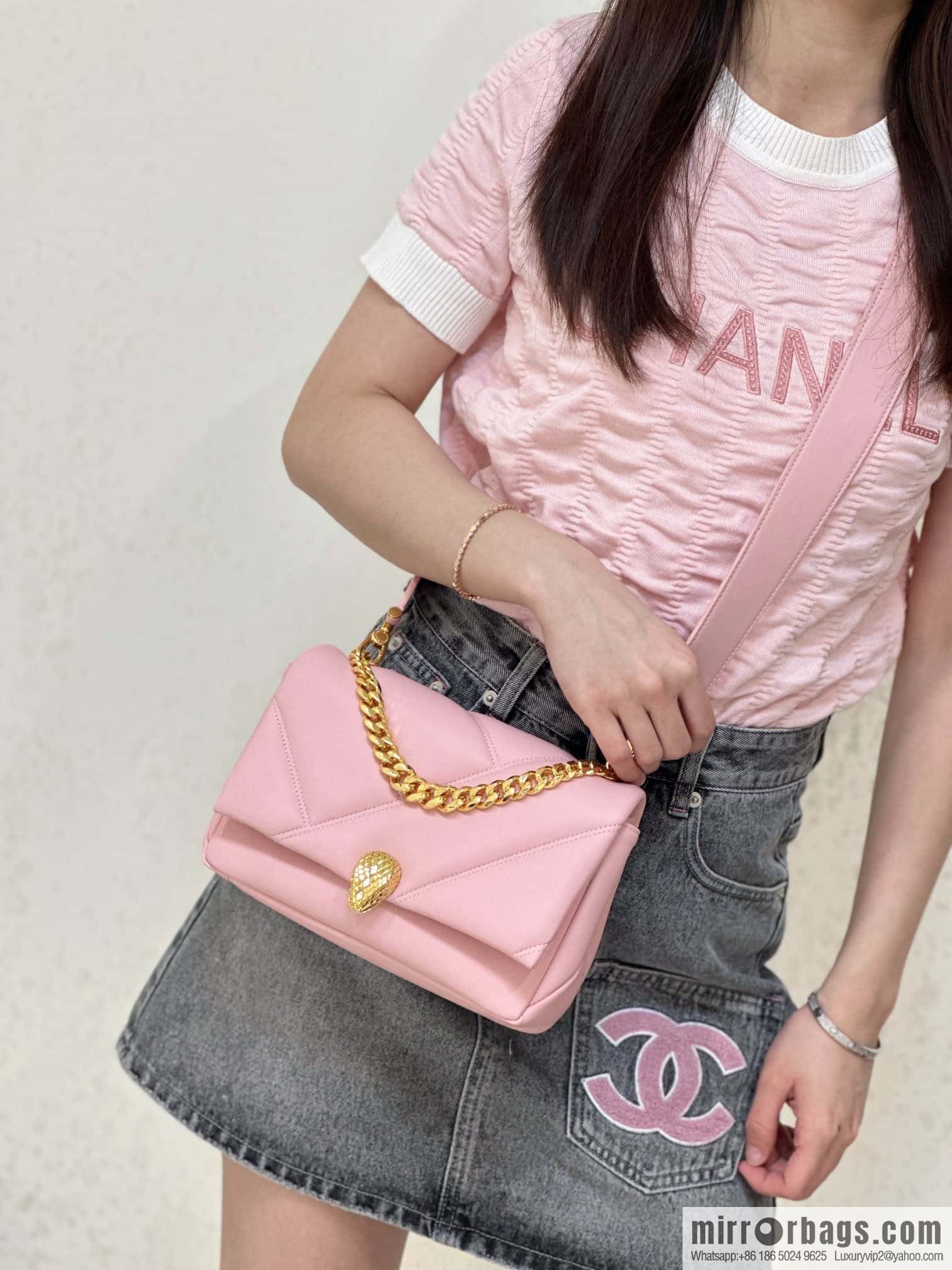 BVLGARI Bulgari SERPENTI CABOCHON series mini crossbody bag Model: 291088