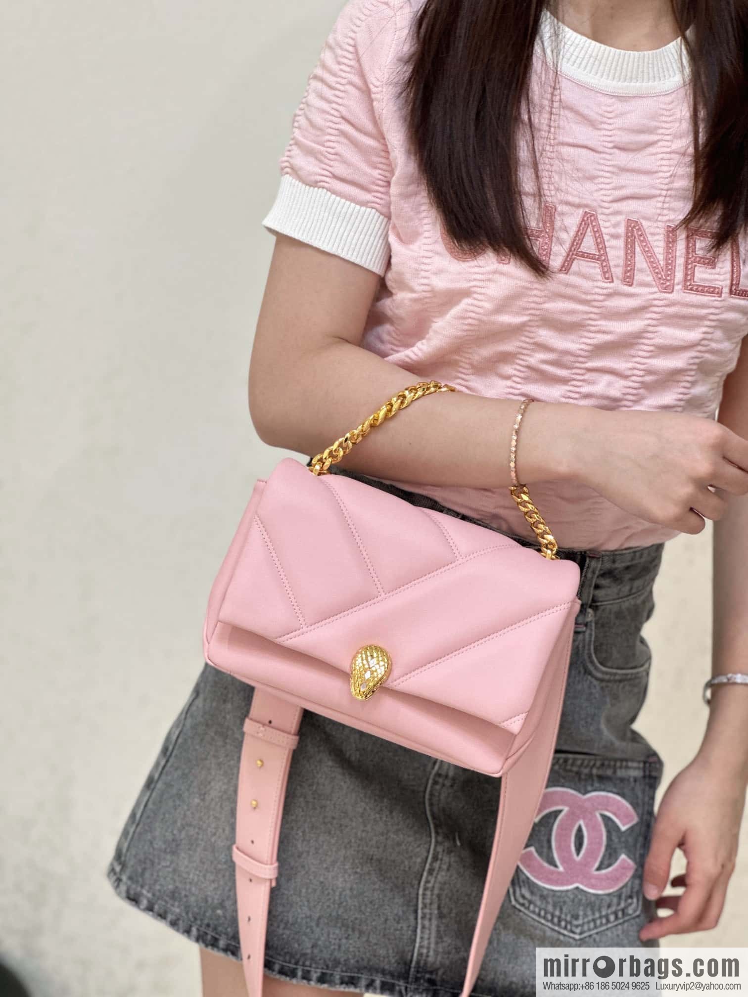 BVLGARI Bulgari SERPENTI CABOCHON series mini crossbody bag Model: 291088