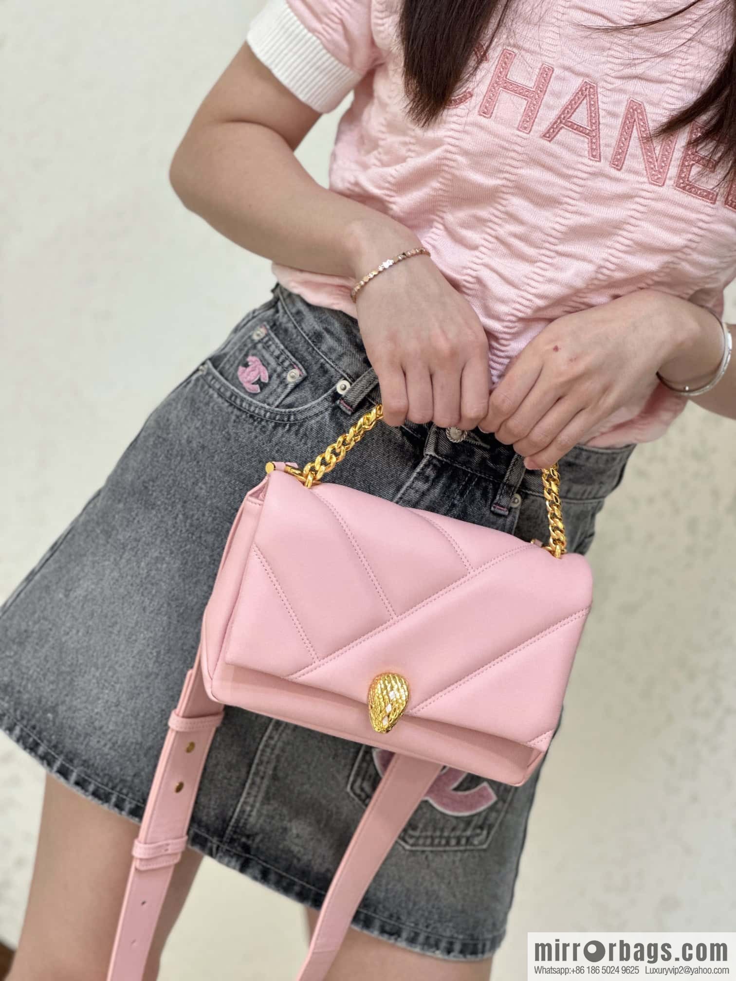 BVLGARI Bulgari SERPENTI CABOCHON series mini crossbody bag Model: 291088