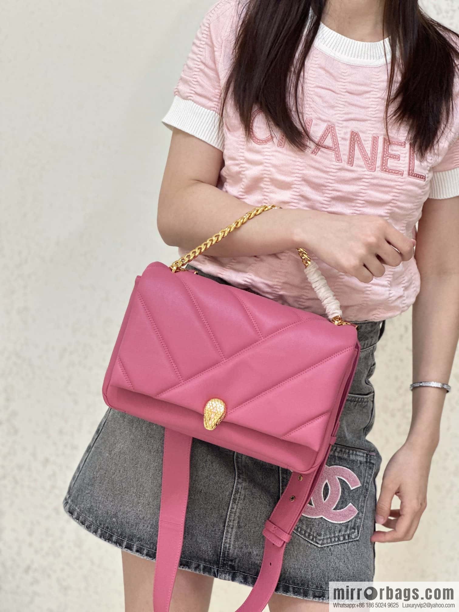 BVLGARI Bulgari SERPENTI CABOCHON series mini crossbody bag Model: 291223