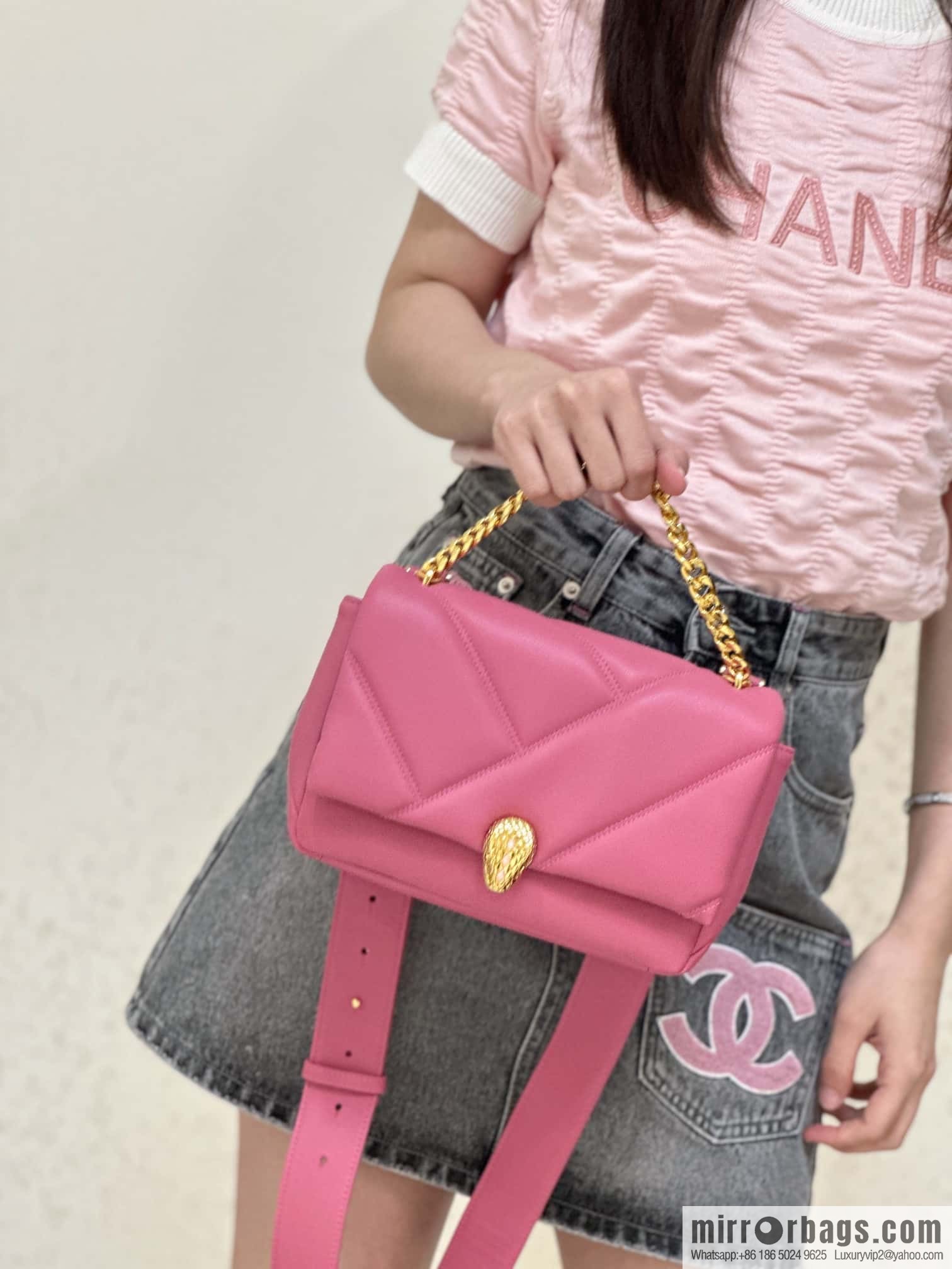 BVLGARI Bulgari SERPENTI CABOCHON series mini crossbody bag Model: 291088