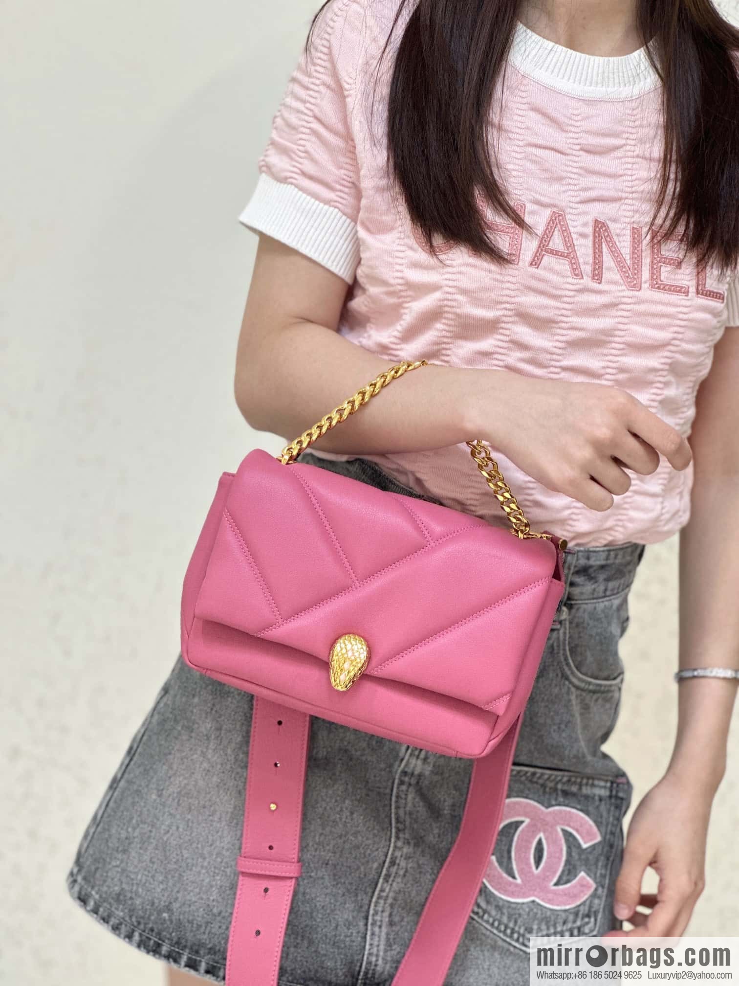 BVLGARI Bulgari SERPENTI CABOCHON series mini crossbody bag Model: 291088