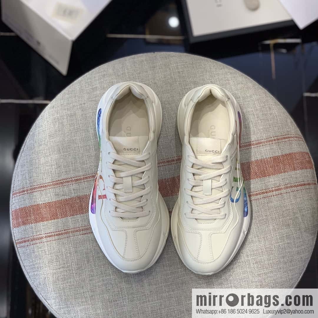 GUCCI Logo printed retro logo, retro sneakers for men and women