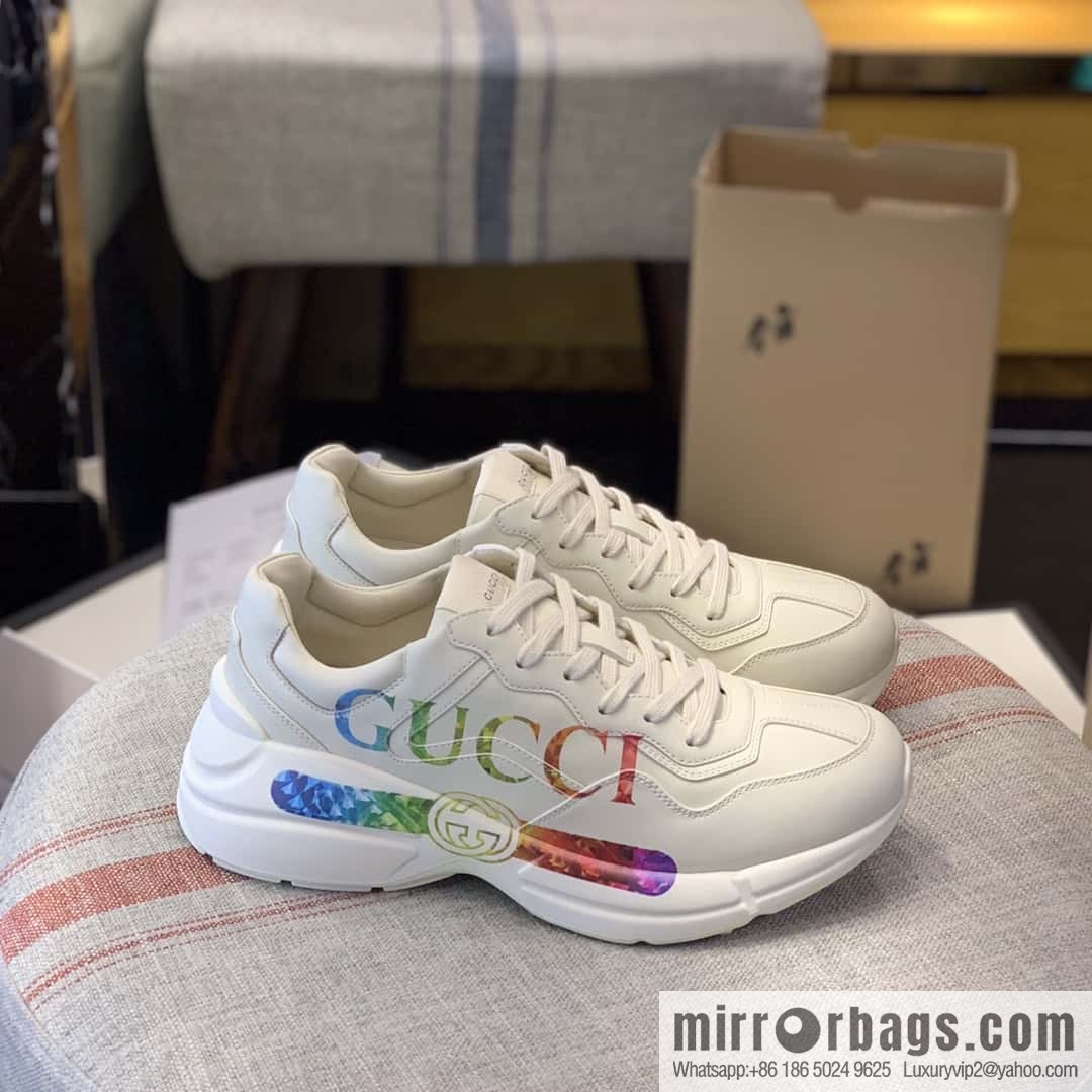 GUCCI Logo printed retro logo, retro sneakers for men and women