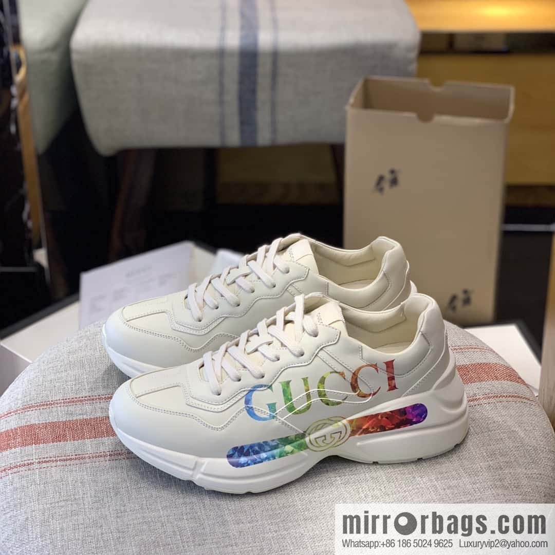 GUCCI Logo printed retro logo, retro sneakers for men and women