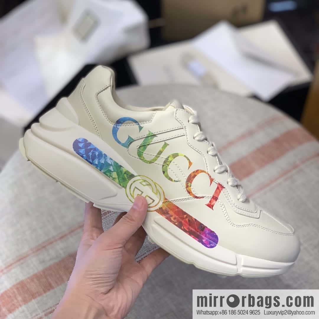 GUCCI Logo printed retro logo, retro sneakers for men and women