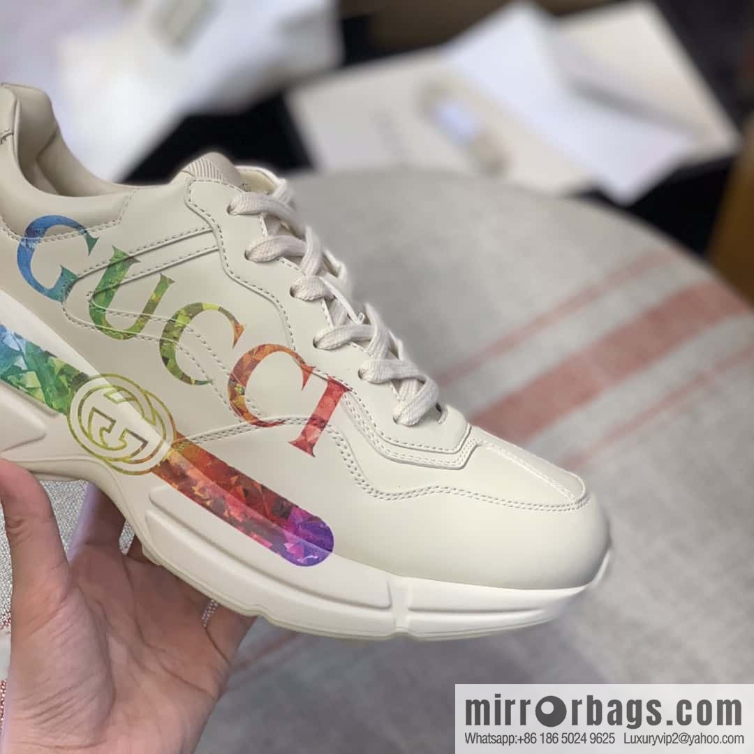 GUCCI Logo printed retro logo, retro sneakers for men and women