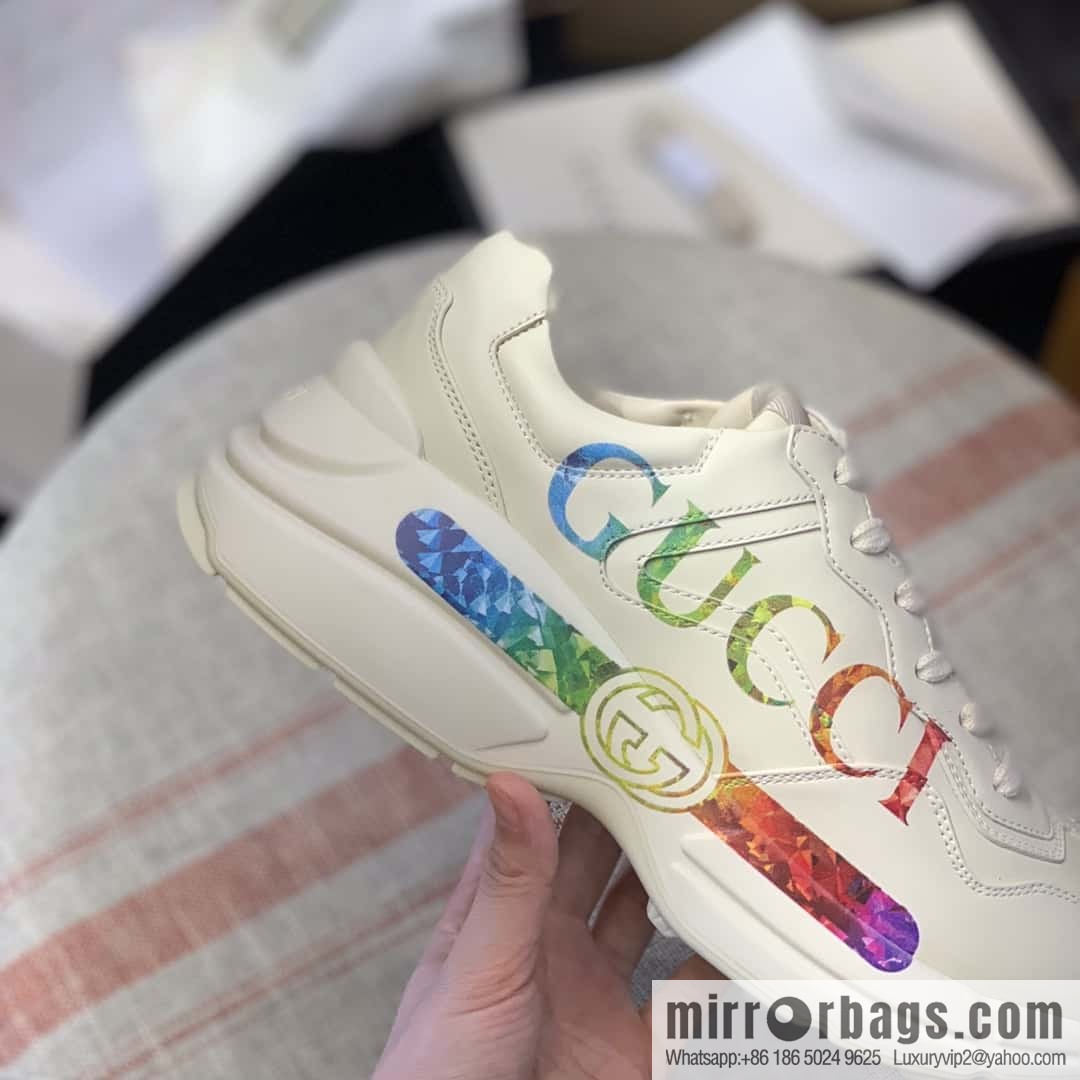 GUCCI Logo printed retro logo, retro sneakers for men and women