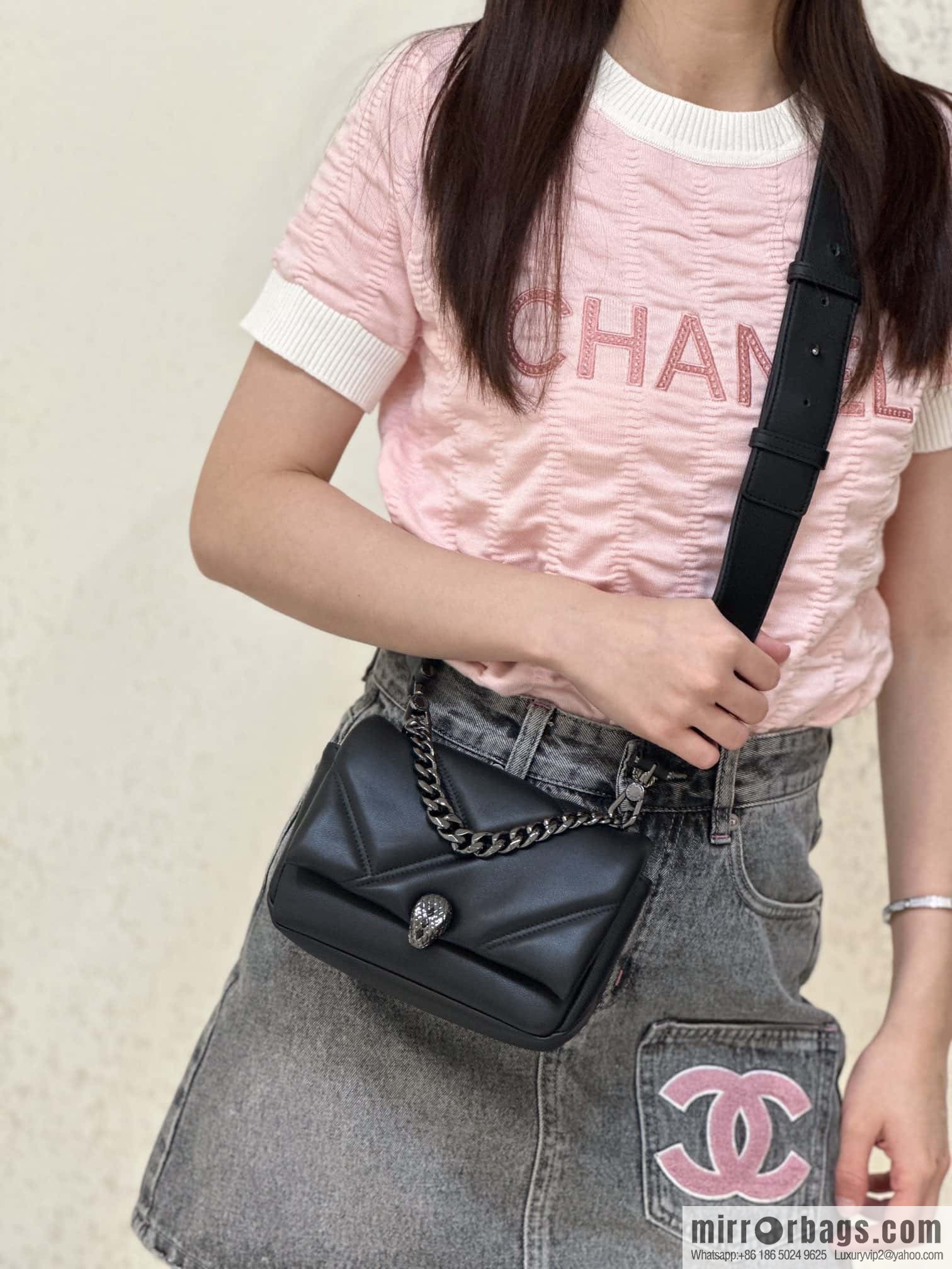 BVLGARI Bulgari SERPENTI CABOCHON series mini crossbody bag Model: 291085
