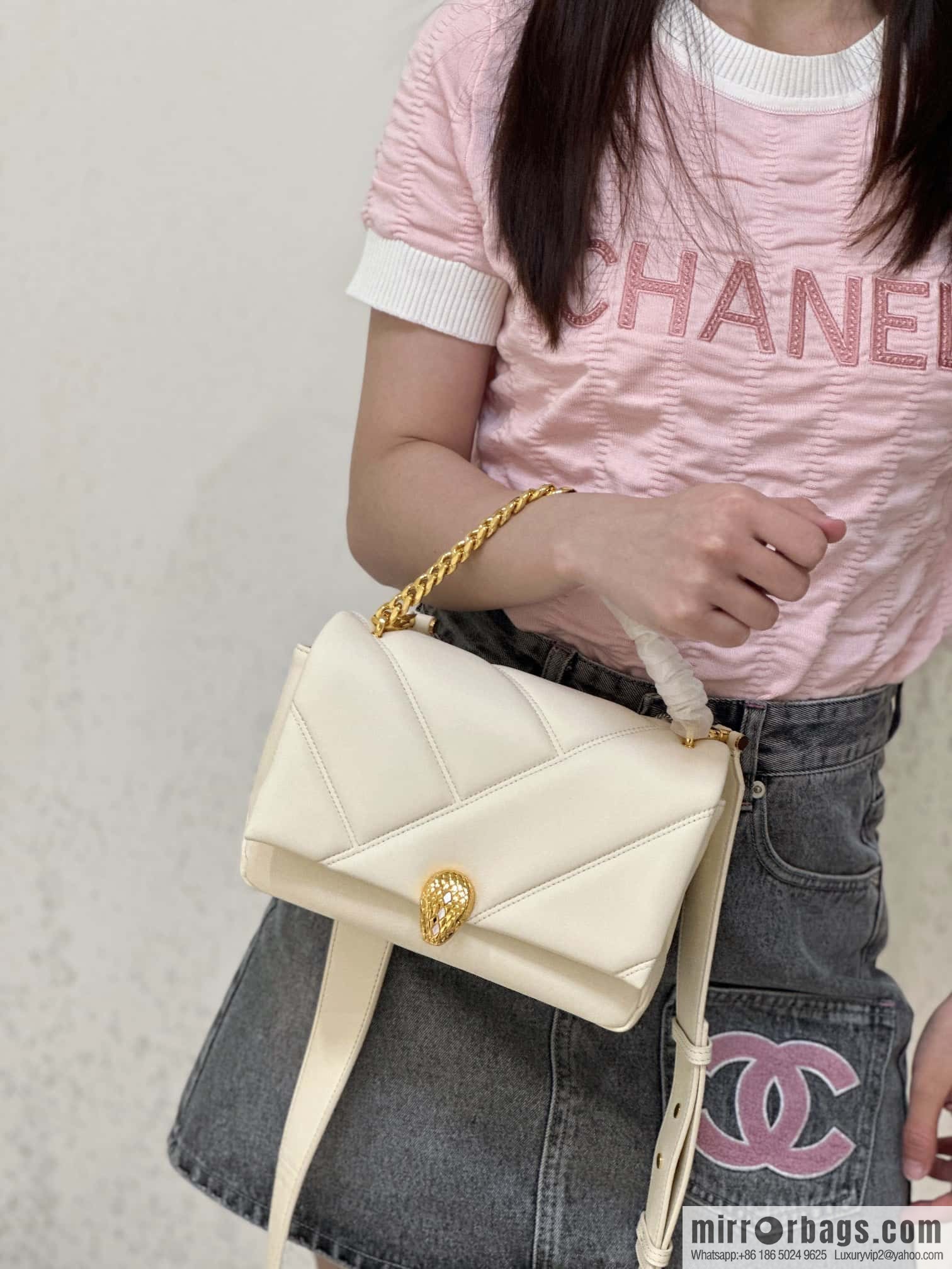 BVLGARI Bulgari SERPENTI CABOCHON series mini crossbody bag Model: 291088