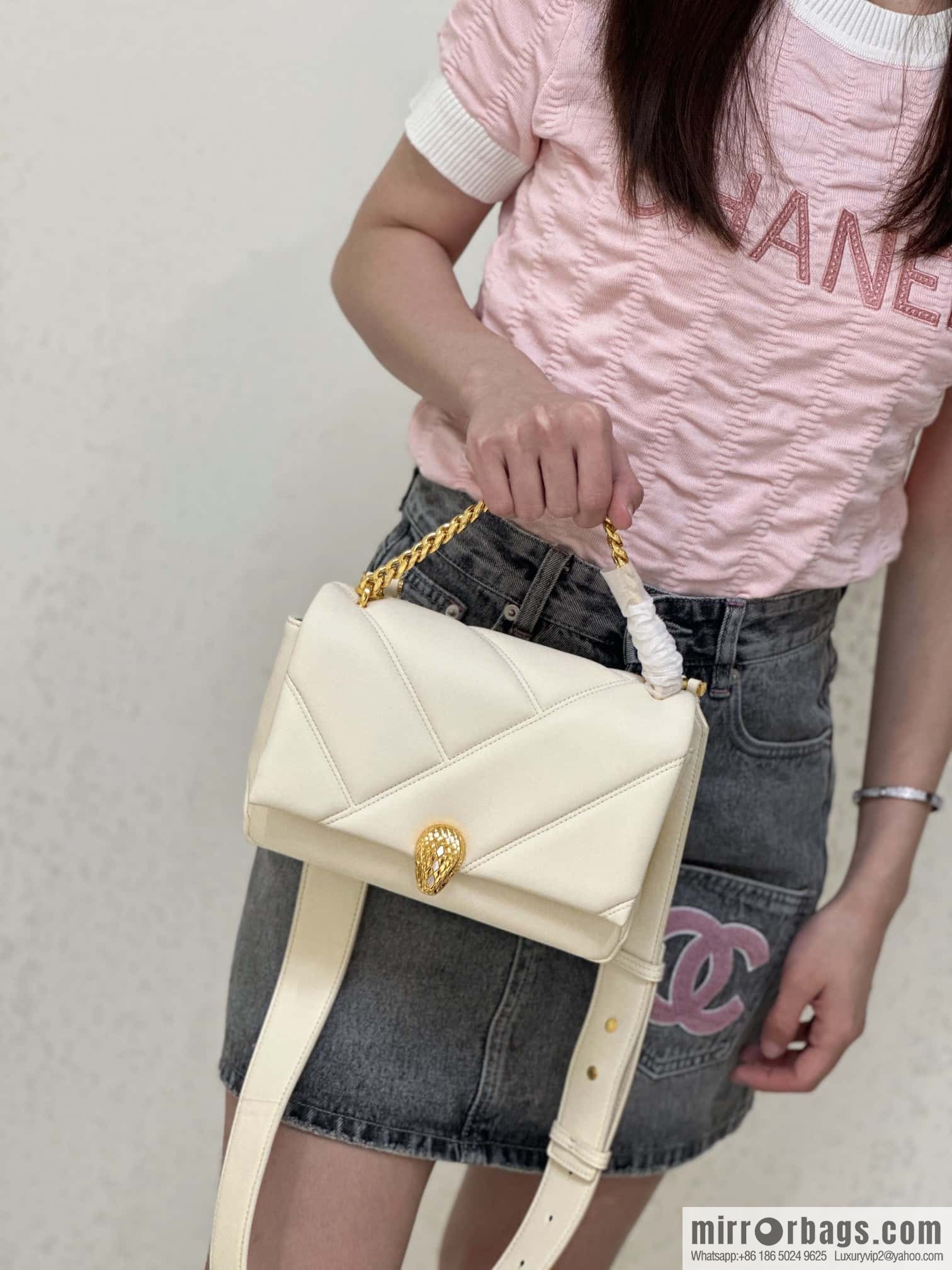 BVLGARI Bulgari SERPENTI CABOCHON series mini crossbody bag Model: 291088