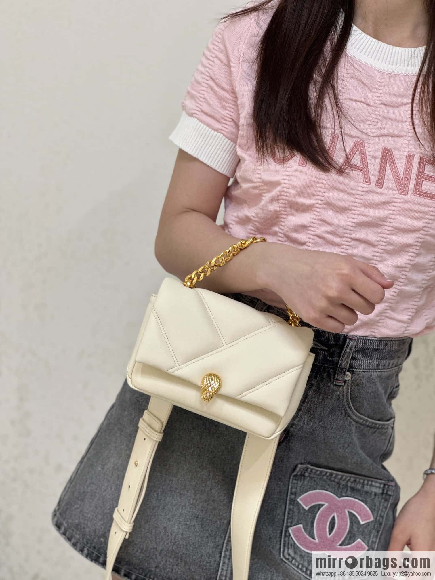 BVLGARI Bulgari SERPENTI CABOCHON series mini crossbody bag Model: 291085