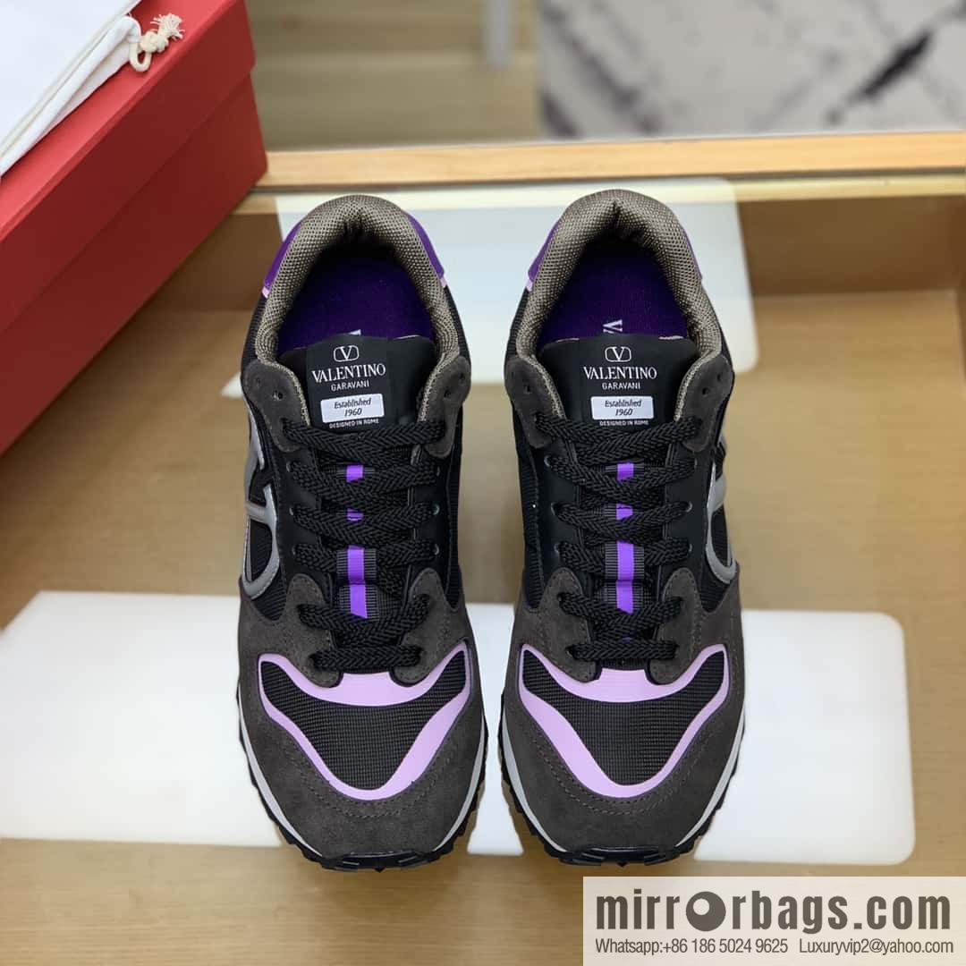 VALENTINO Valentino, logo design, men's low-top casual sneakers