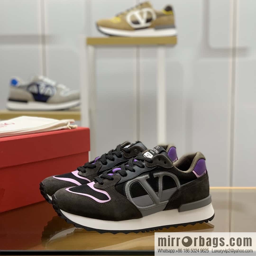 VALENTINO Valentino, logo design, men's low-top casual sneakers